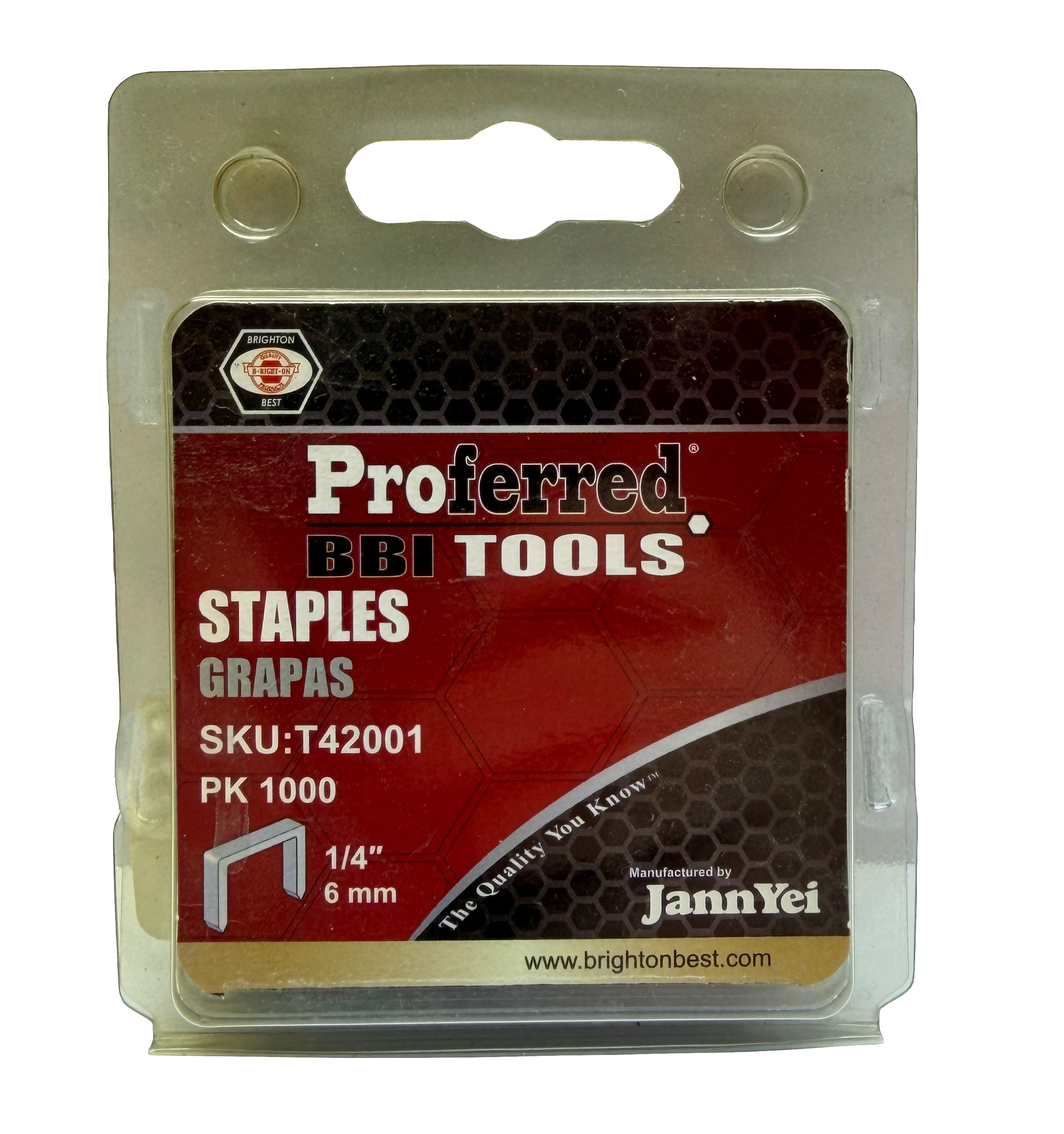 PROFERRED STAPLES 1/4" T42001