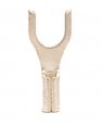 HIGH TEMP Non-Insulated Fork/Spade Terminal, 22-18 AWG, Bolt #10