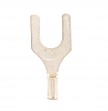 Non-Insulated Fork/Spade Terminal, 22-18 AWG, Bolt 1/4&quot;