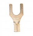 Non-Insulated Fork/Spade Terminal, 12-10 AWG, Bolt 1/4&quot;