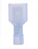 Male Disconnect .250: Blue, Nylon, Full Coverage, 16-14 AWG