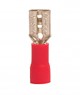 Female Disconnect: Red, Vinyl, Partial Coverage, 22-16 AWG