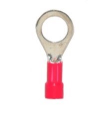 Vinyl Insulated Closed Ring Terminal, 22-16 AWG, Bolt 5/16&quot;