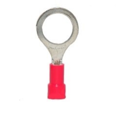 Vinyl Insulated Closed Ring Terminal, 22-16 AWG, Bolt 3/8&quot;