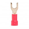 Vinyl Insulated Fork/Spade Terminal, 22-16 AWG, Bolt #6