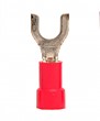 Vinyl Insulated Fork/Spade Terminal, 22-16 AWG, Bolt #8