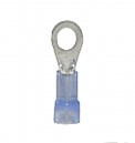 Nylon Insulated Closed Ring Terminal, 16-14 AWG, Bolt #10