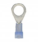 Nylon Insulated Closed Ring Terminal, 16-14 AWG, Bolt 5/16&quot;