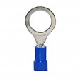 Vinyl Insulated Closed Ring Terminal, 16-14 AWG, Bolt 3/8&quot;