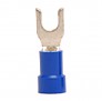 Vinyl Insulated Fork/Spade Terminal, 18-14 AWG, Bolt #6