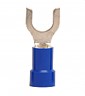 Vinyl Insulated Fork/Spade Terminal, 18-14 AWG, Bolt #10