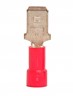 Male Disconnect: Red, Vinyl, Partial Coverage, 22-16 AWG