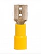 Female Disconnect: Yellow, Vinyl, Partial Coverage, 16-14 AWG