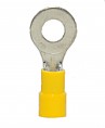 Vinyl Insulated Closed Ring Terminal, 12-10 AWG, Bolt 1/4&quot;