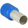 Partially Insulated Wire Ferrule,  Blue, #6 AWG,