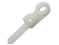 8"50lb #10 Screw Head Mount Natural Cable Ties