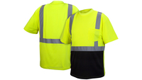 KB75RTS2110B2XL HI-VIS LIME BLACK BOTTOM T-SHIRT 2-XL