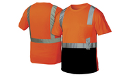 KB75RTS2120B2XL HI-VIS ORANGE BLACK BOTTOM T-SHIRT 2-XL