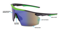 KB75SBL11257ST PMXSPEC MATTE BLACK-GREEN / GREEN MIRROR