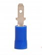 KE0020089 Male Disconnect: Blue, Vinyl, Partial Coverage, 16-14 AWG