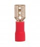 KE0020192 Female Disconnect: Red, Vinyl, Partial Coverage, 22-16 AWG