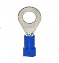 KE0050101 Vinyl Insulated Closed Ring Terminal, 16-14 AWG, Bolt 1/4"