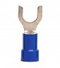 Vinyl Insulated Fork/Spade Terminal, 18-14 AWG, Bolt #10