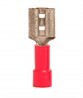 KE0050176 Female Disconnect: Red, Vinyl, Partial Coverage, 22-16 AWG