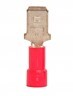 KE0050177 Male Disconnect: Red, Vinyl, Partial Coverage, 22-16 AWG