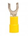 Vinyl Insulated Fork/Spade Terminal, 12-10 AWG, Bolt #8